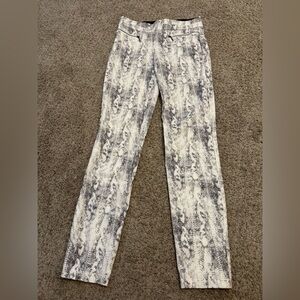 Leighton Animal Print Snake Skin Dress Pants Strech Small